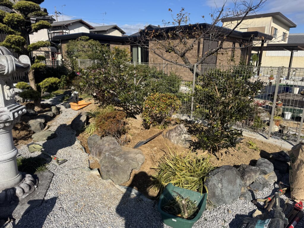 草津市U邸　庭園改修工事