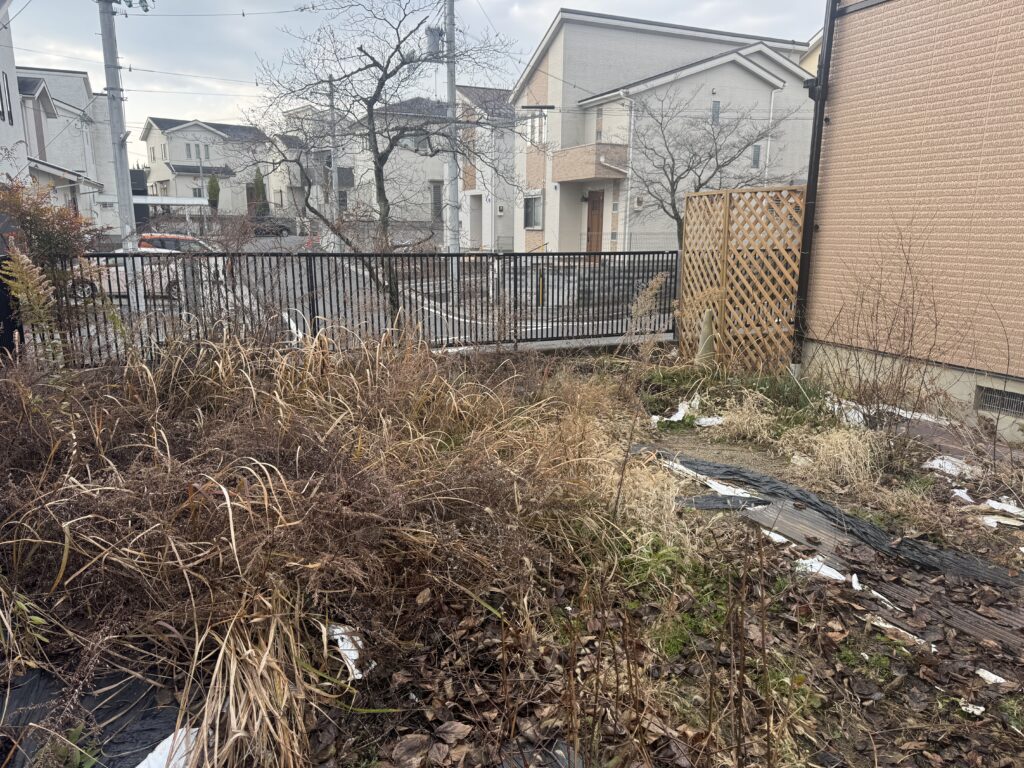 仰木の里アパート　防草シート